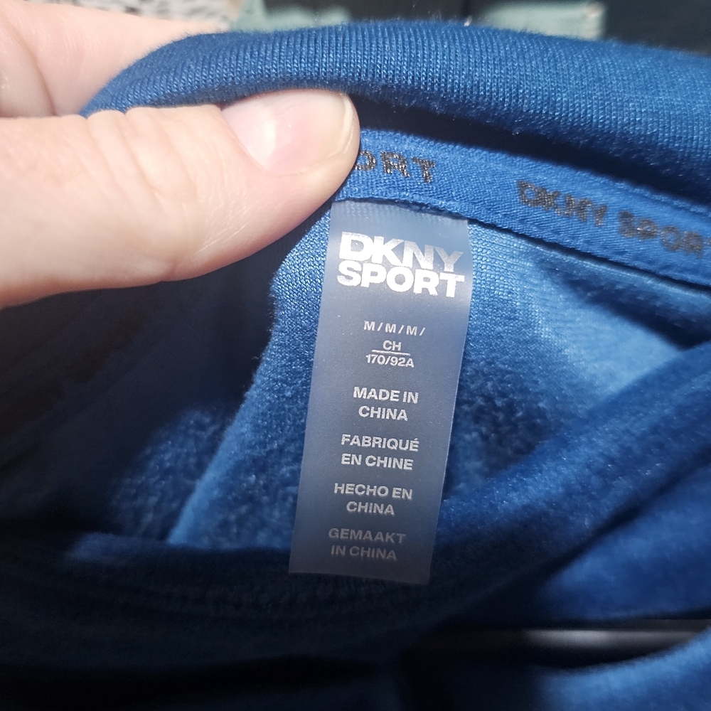 DKNY Sport Vibrant Blue Velour Set - Picture 3 of 6